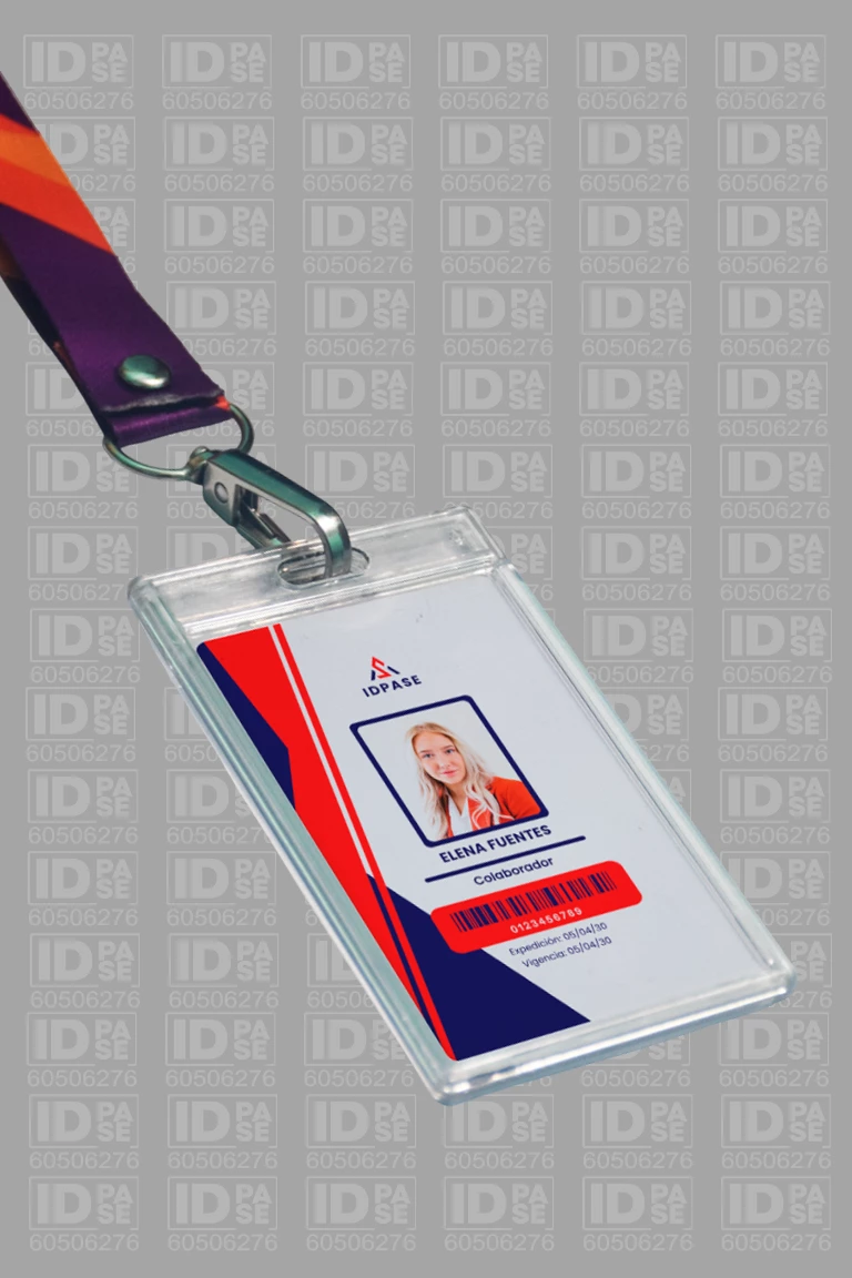 Pack Ejecutivo Total: Credencial PVC + Cinta Lanyard + Portacredencial Acrílico de Alta Resistencia